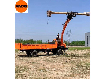 شاحنات نقل الأخشاب في الغابات جديد NEW Forwarder Forest Trailer HDS Crane 2 tons MAXUS НОВИЙ Форвардер Лісовий Причіп HDS Кран 2 тонни MAXUS: صور 4