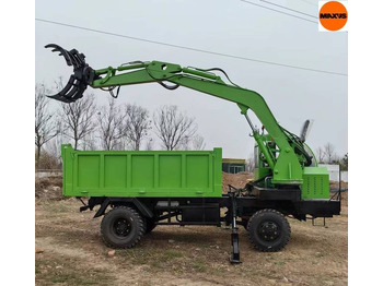 شاحنات نقل الأخشاب في الغابات جديد NEW Forwarder Forest Trailer HDS Crane 2 tons MAXUS НОВИЙ Форвардер Лісовий Причіп HDS Кран 2 тонни MAXUS: صور 3