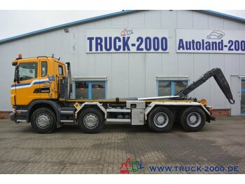 شاحنة ذات الخطاف Scania G 480 8x4 24 T Retarder Deutscher LKW: صور 4