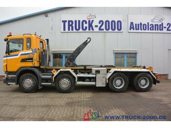 شاحنة ذات الخطاف Scania G 480 8x4 24 T Retarder Deutscher LKW: صور 3