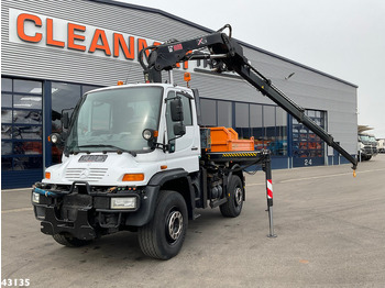 تأجير Unimog U 500 4x4 Hiab 12 Tonmeter laadkraan (bouwjaar 2009) Unimog U 500 4x4 Hiab 12 Tonmeter laadkraan (bouwjaar 2009): صور 1