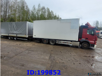 بصندوق مغلق شاحنة MERCEDES-BENZ Actros 2551 6x2 Euro5 + tilt trailer: صور 2