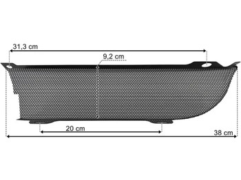 كأس مترعة - شاحنة جديد SCANIA R FRONT BUMPER MESH RIGHT: صور 4