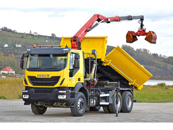 قلابات, شاحنة كرين Iveco TRAKKER 360 * Kipper 4,90m* KRAN/FUNK*6x4: صور 3