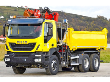 قلابات, شاحنة كرين Iveco TRAKKER 360 * Kipper 4,90m* KRAN/FUNK*6x4: صور 5