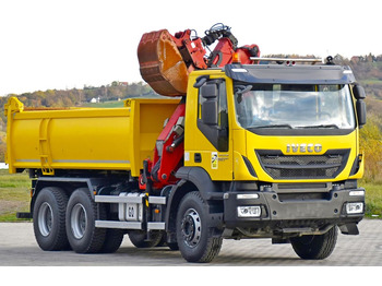 قلابات, شاحنة كرين Iveco TRAKKER 360 * Kipper 4,90m* KRAN/FUNK*6x4: صور 4