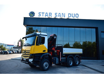 شاحنة جرار Mercedes-Benz AROCS 6x6 PALFINGER PK 33002 EURO 6 Crane Kran: صور 4