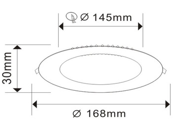 معدات البناء Unused 40 x LED Panel Recessed 12W - LED SMD - Round - 3000K (daylight) - 960 Lumens - AC220-240V - IP20 - Lifetime: 30,000 hours - Driver included - Dimensions: 170mm x 20mm - Mounting diameterR : 14: صور 5