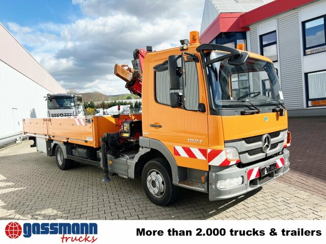 شاحنات مسطحة, شاحنة كرين Mercedes-Benz Atego 1024 L 4x2 mit Kran Fassi F80A.0.21: صور 9