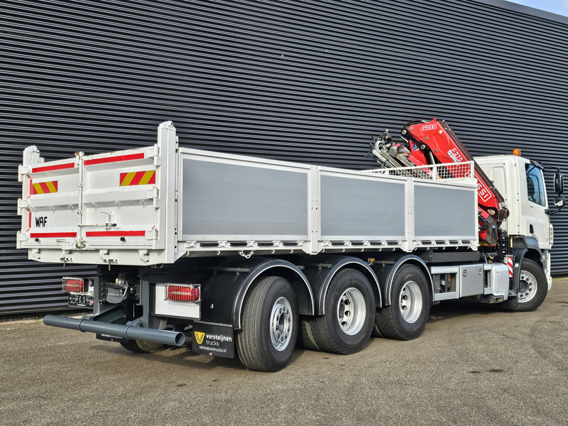 قلابات, شاحنة كرين DAF CF 530 8x4-4 / FASSI 27.5 t/m CRANE + TIPPER: صور 8