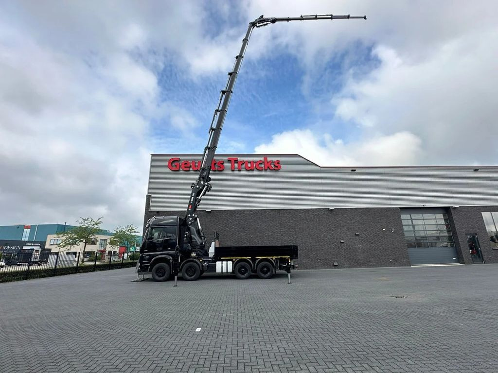 شاحنة كرين, شاحنات مسطحة Mercedes-Benz Arocs 3251 8X4 + HIAB 1058 E-8 + JIB 150X-6 JDC: صور 9