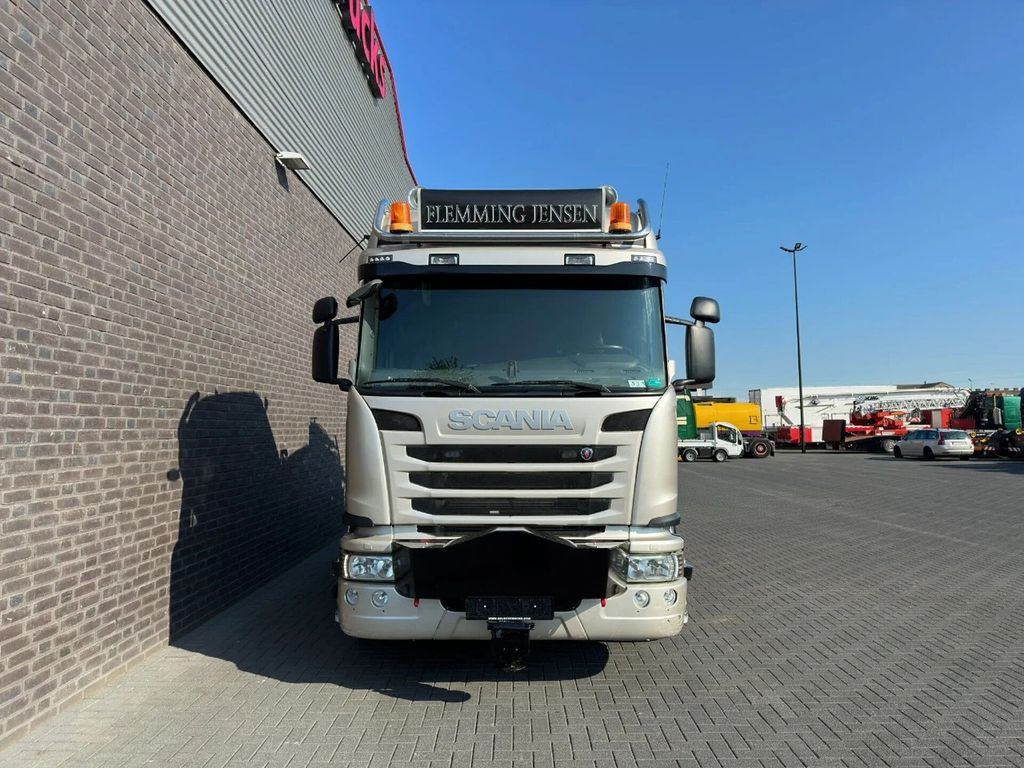 شاحنة كرين, شاحنات مسطحة Scania G450 8X4 + EFFER 1255/8S + JIB 6S HD KRAAN/KRAN/: صور 14