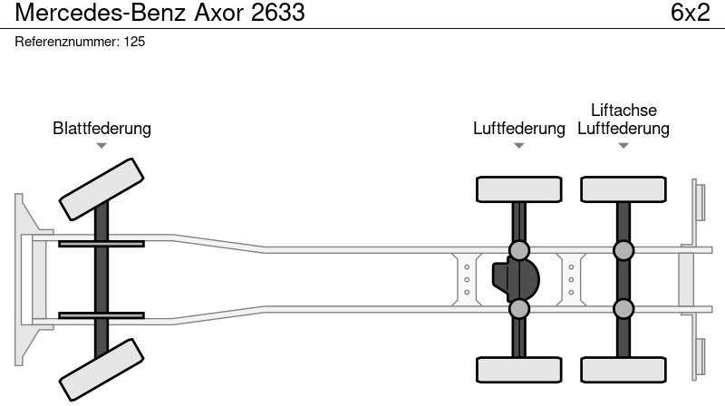 شاحنة ذات الخطاف Mercedes-Benz Axor 2633: صور 19