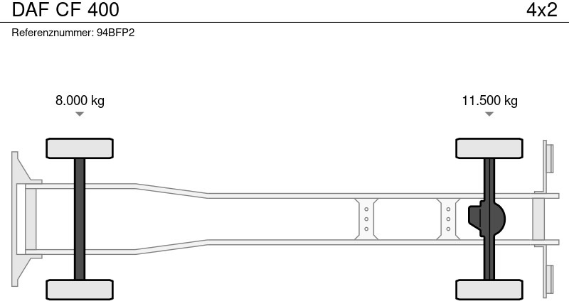 شاحنة خلاطة خرسانة DAF CF 400: صور 9