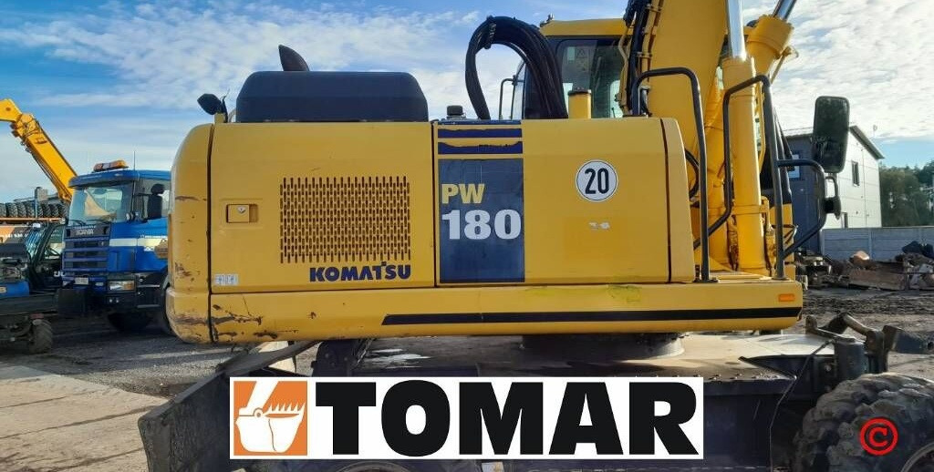 حفارة على عجلات Komatsu PW 180-7: صور 10