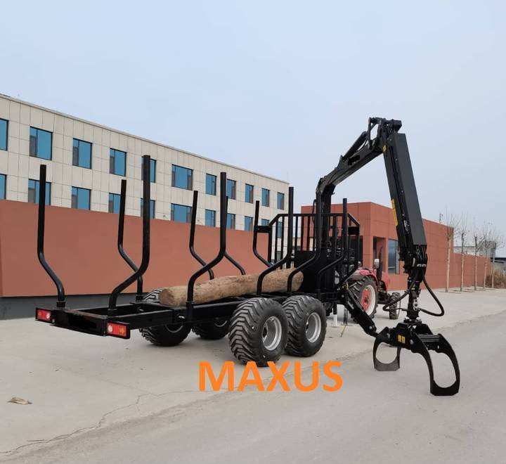 شاحنات نقل الأخشاب في الغابات جديد NEW Forwarder Forest Trailer HDS Crane 2 tons MAXUS НОВИЙ Форвардер Лісовий Причіп HDS Кран 2 тонни MAXUS: صور 9