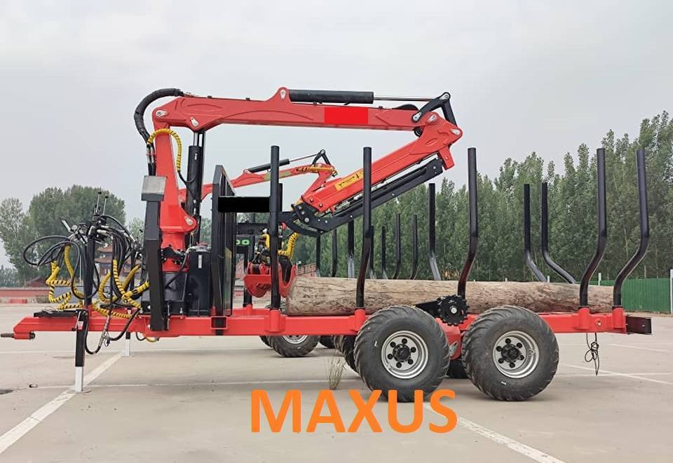 شاحنات نقل الأخشاب في الغابات جديد NEW Forwarder Forest Trailer HDS Crane 2 tons MAXUS НОВИЙ Форвардер Лісовий Причіп HDS Кран 2 тонни MAXUS: صور 8