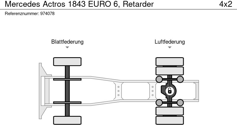 شاحنة جرار Mercedes-Benz Actros 1843 EURO 6, Retarder: صور 13