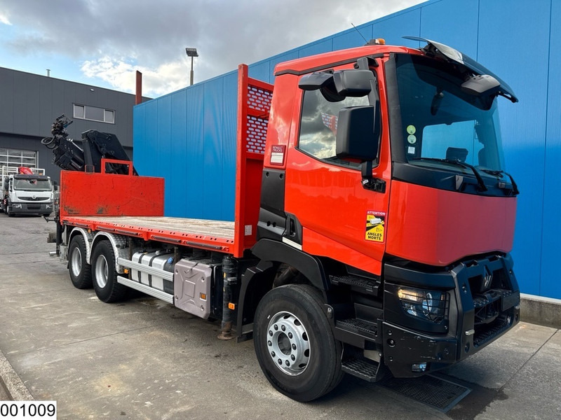 شاحنات مسطحة, شاحنة كرين Renault C 380 6x4, EURO 6, Hiab, Remote: صور 7