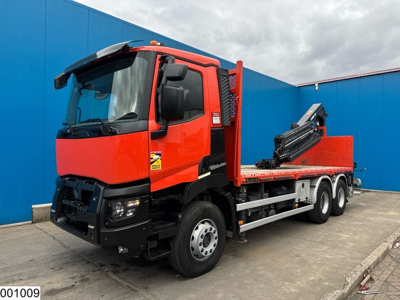 شاحنات مسطحة, شاحنة كرين Renault C 380 6x4, EURO 6, Hiab, Remote: صور 8