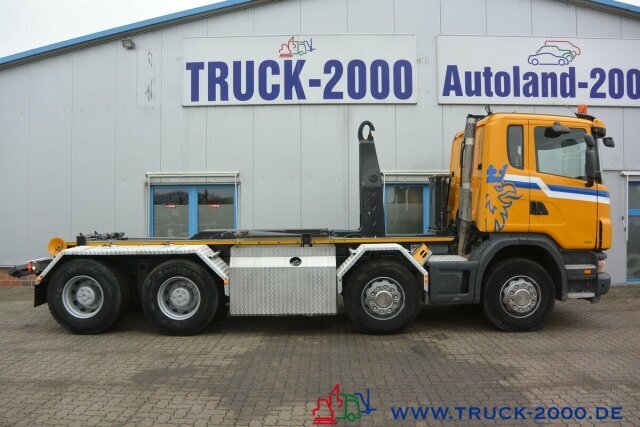 شاحنة ذات الخطاف Scania G 480 8x4 24 T Retarder Deutscher LKW: صور 13