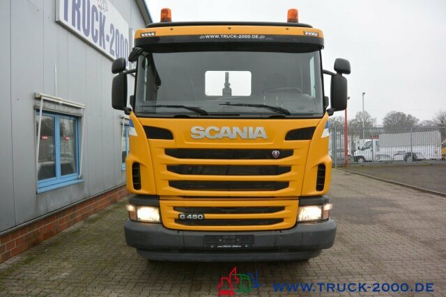 شاحنة ذات الخطاف Scania G 480 8x4 24 T Retarder Deutscher LKW: صور 15