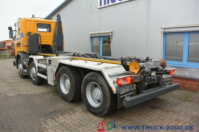 شاحنة ذات الخطاف Scania G 480 8x4 24 T Retarder Deutscher LKW: صور 10