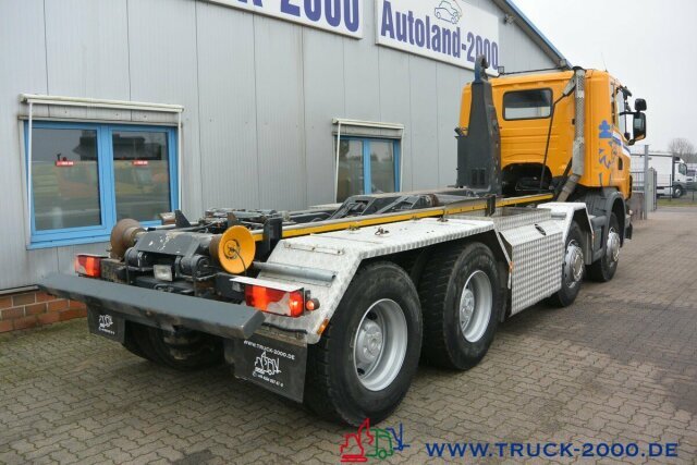 شاحنة ذات الخطاف Scania G 480 8x4 24 T Retarder Deutscher LKW: صور 12