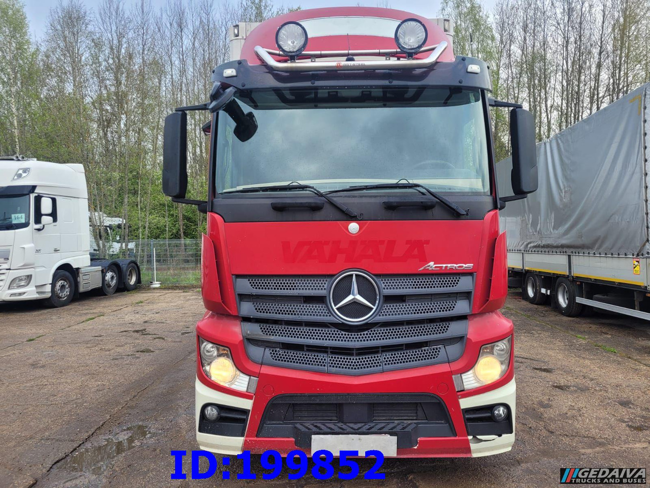 بصندوق مغلق شاحنة MERCEDES-BENZ Actros 2551 6x2 Euro5 + tilt trailer: صور 6