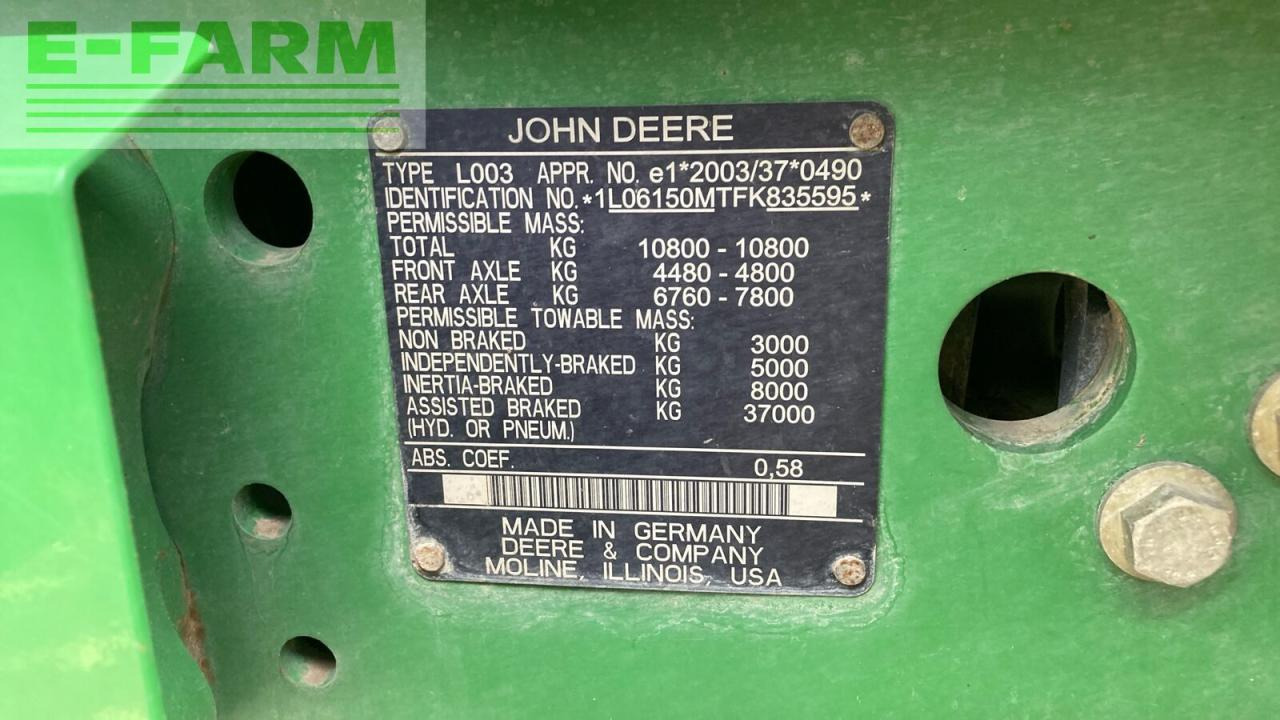 جرار John Deere 6150m: صور 22