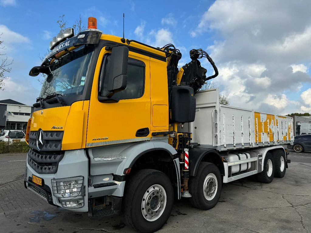 شاحنات مسطحة, شاحنة كرين Mercedes-Benz Actros 4448 - 8X4 + EURO 6 + FASSI F315 + REMOTE: صور 14