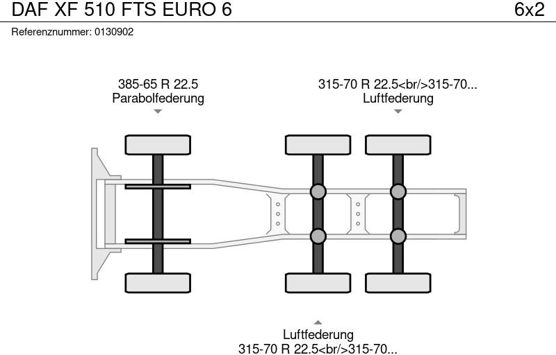 شاحنة جرار DAF XF 510 FTS EURO 6: صور 17