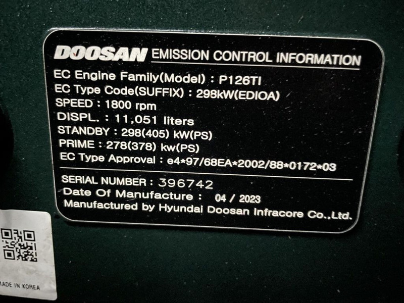 مجموعة المولدات جديد Himoinsa Doosan 285 kVA: صور 11