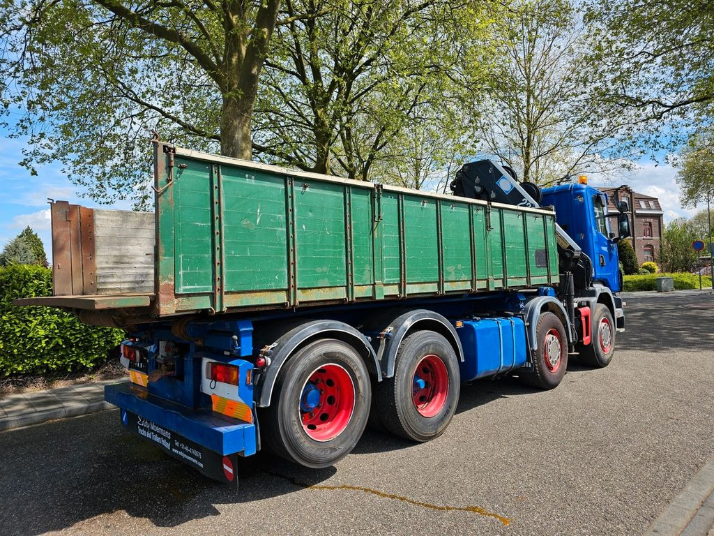 شاحنة كرين, قلابات Scania R 124G 420 8x2 Kran (2006)-Container- Kipper: صور 8