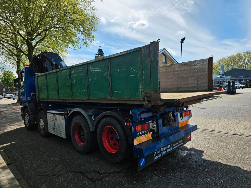 شاحنة كرين, قلابات Scania R 124G 420 8x2 Kran (2006)-Container- Kipper: صور 17