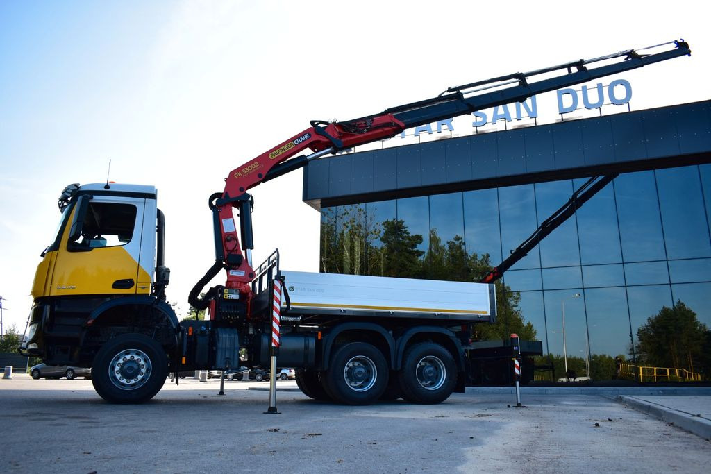 شاحنة جرار Mercedes-Benz AROCS 6x6 PALFINGER PK 33002 EURO 6 Crane Kran: صور 13