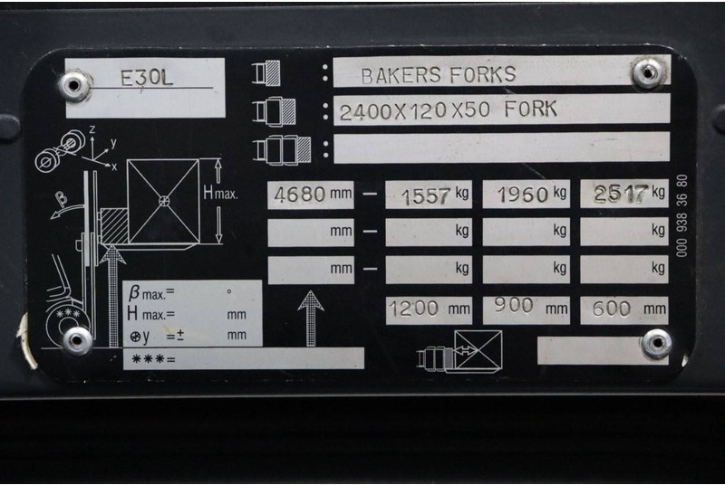 رافعة شوكية كهربائية Linde E30L: صور 16